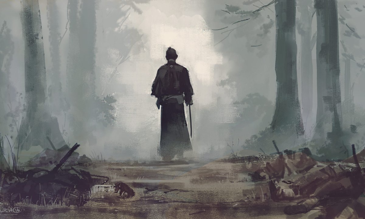 Одинокий Ронин арт