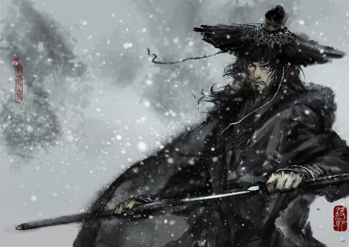 Самурай с мечом аниме