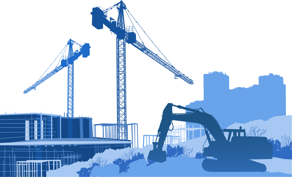 Строительный кран вектор