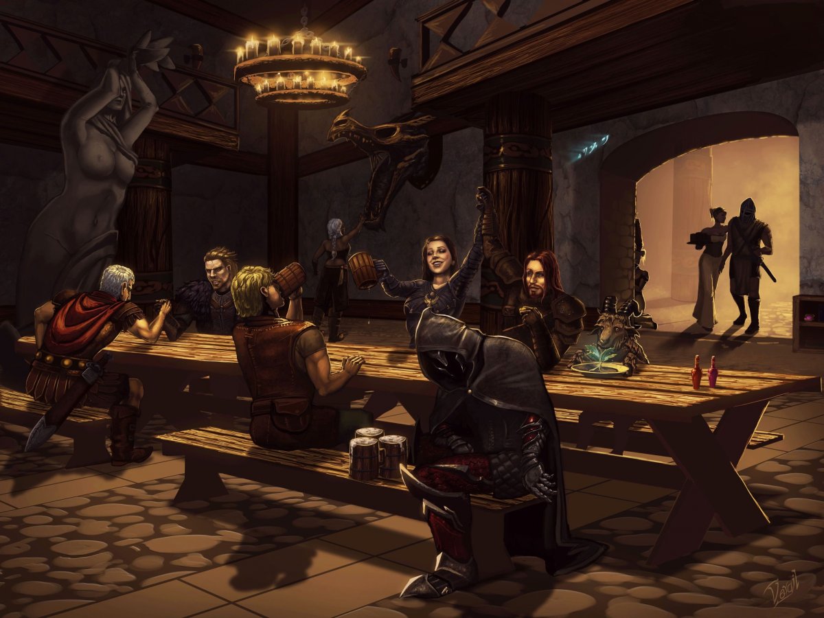 The Elder Scrolls арт таверны