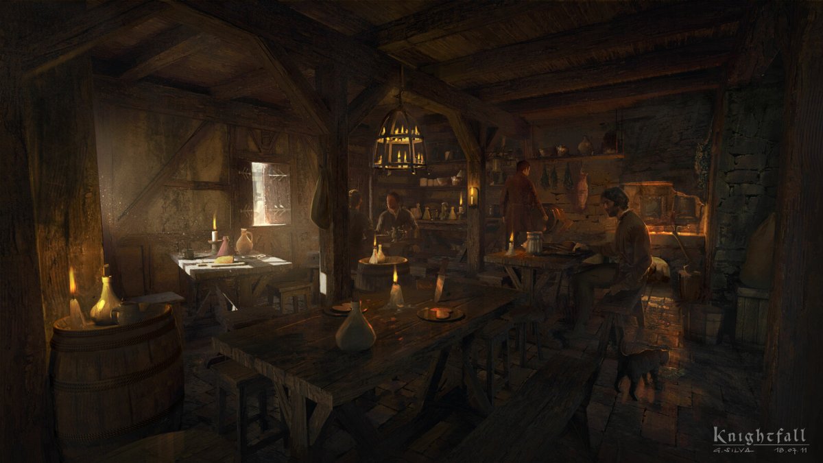 Ведьмак таверна фон