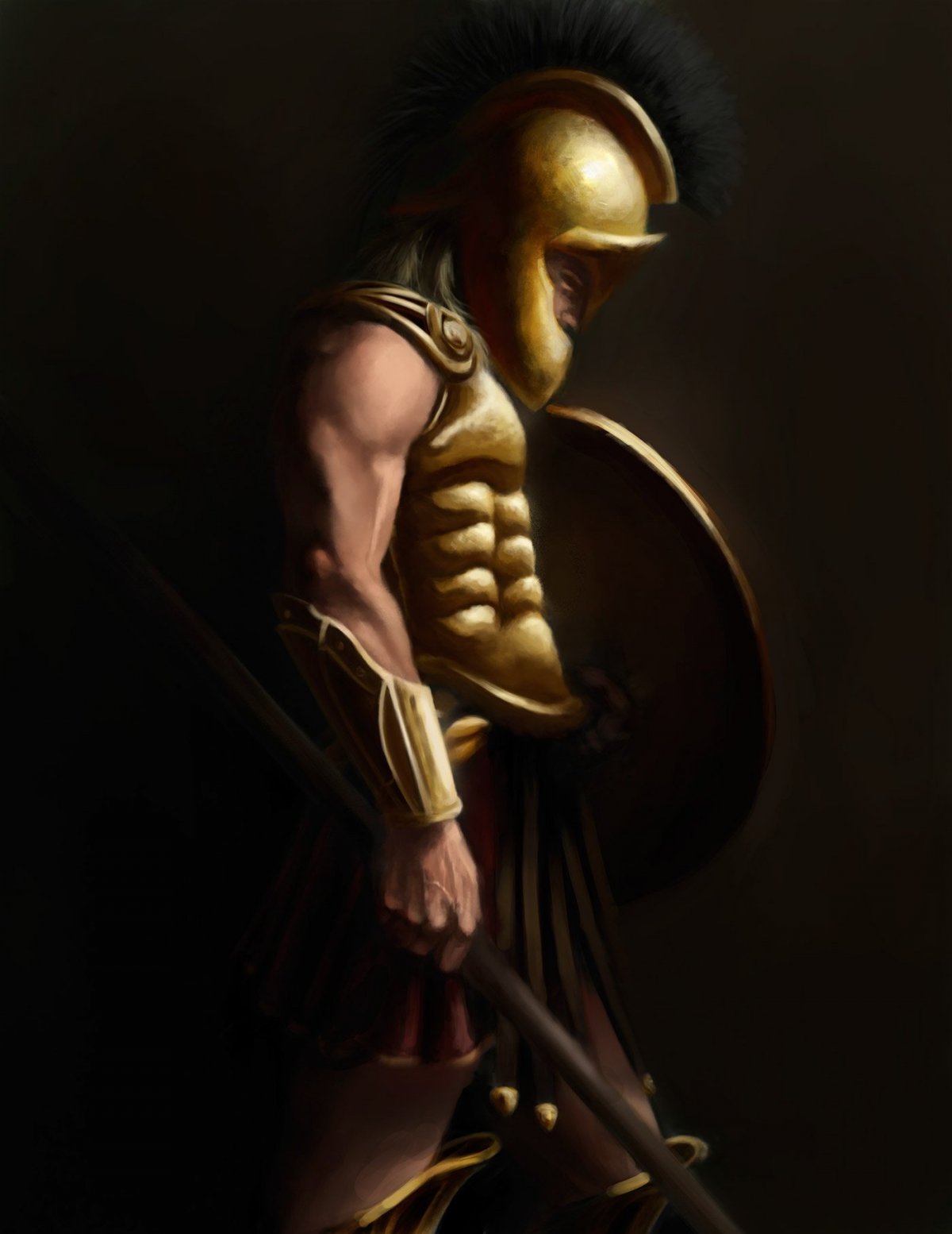 Греческий воин арт