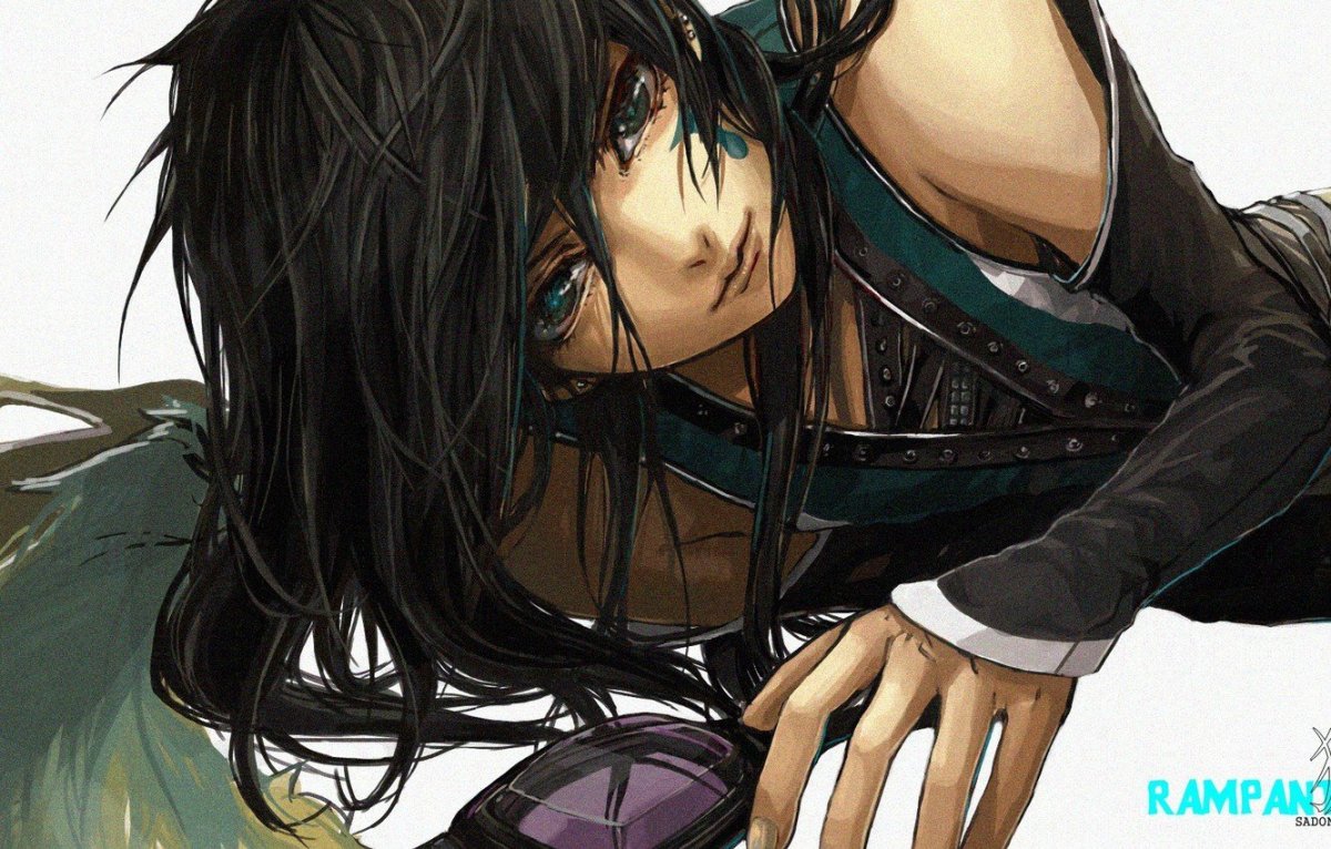 Аниме парень брюнет с зелеными глазами