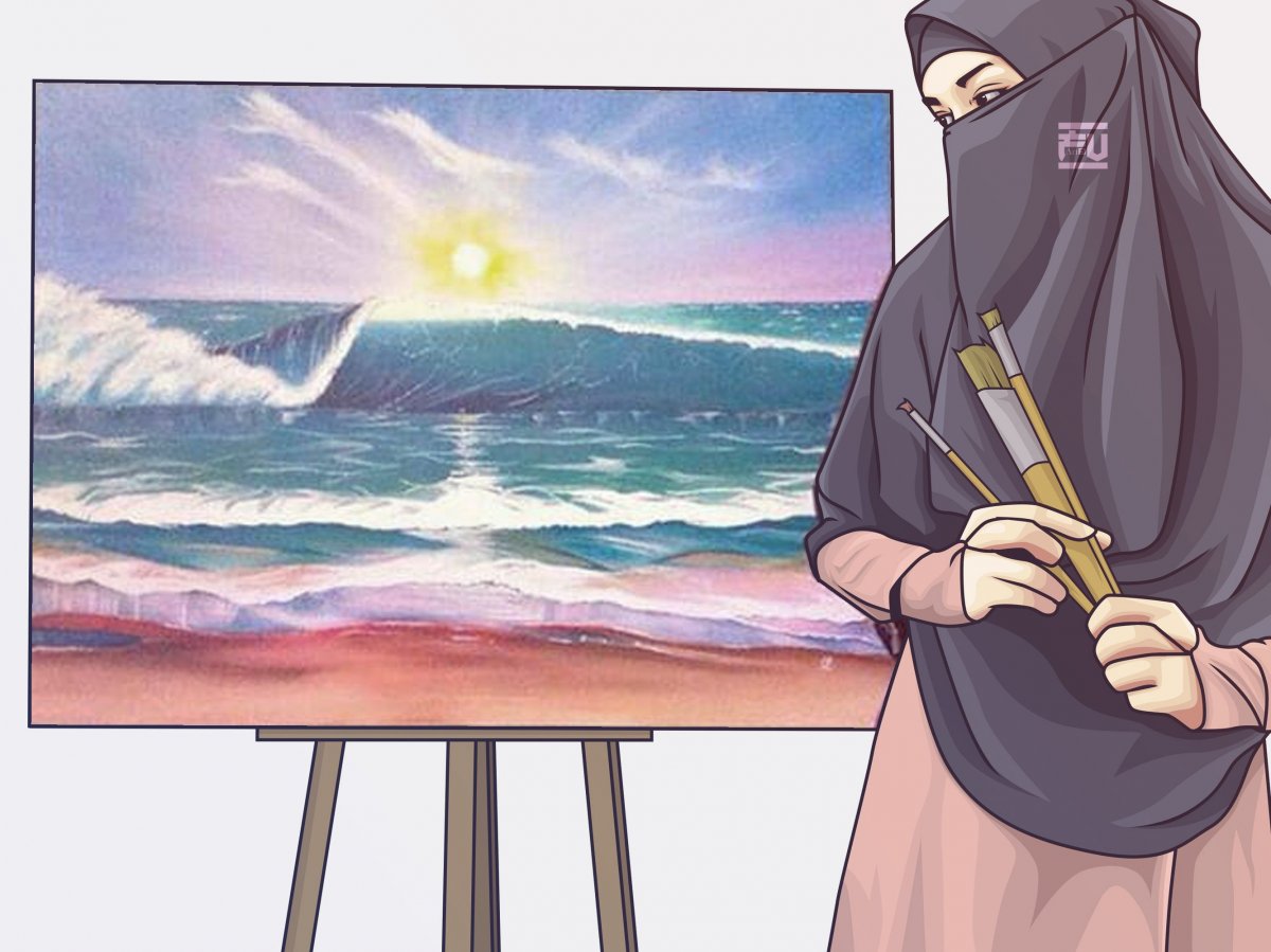 Мусульманка арт никаб