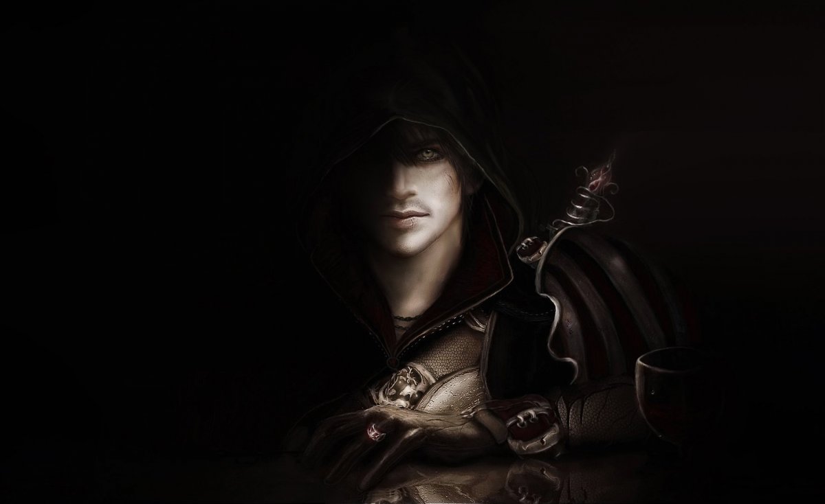 Воин в капюшоне арт