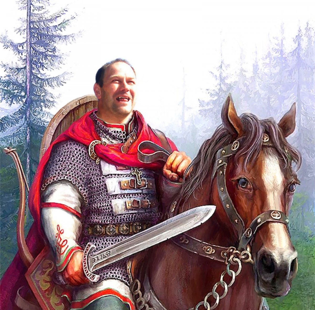 Витязь древнерусский воин богатырь