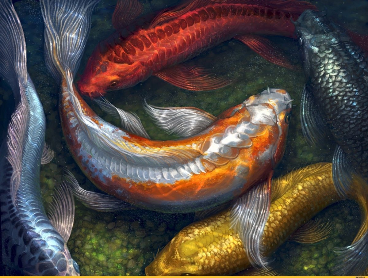 Anime Koi рыбка