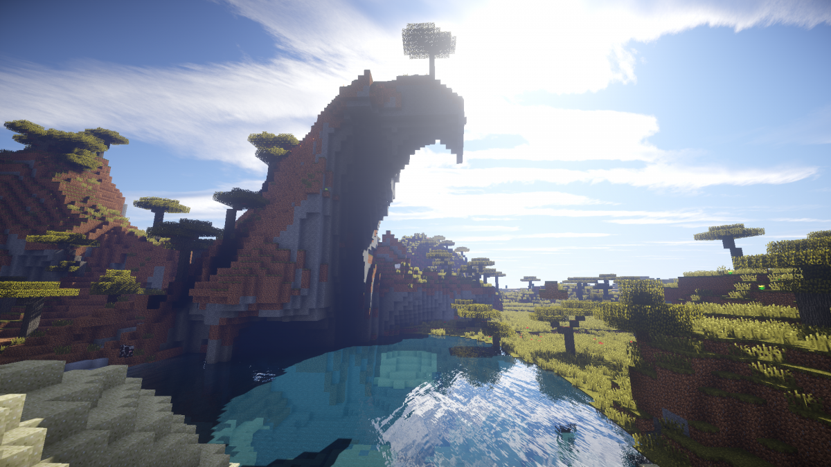 Крутой пейзаж в МАЙНКРАФТЕ