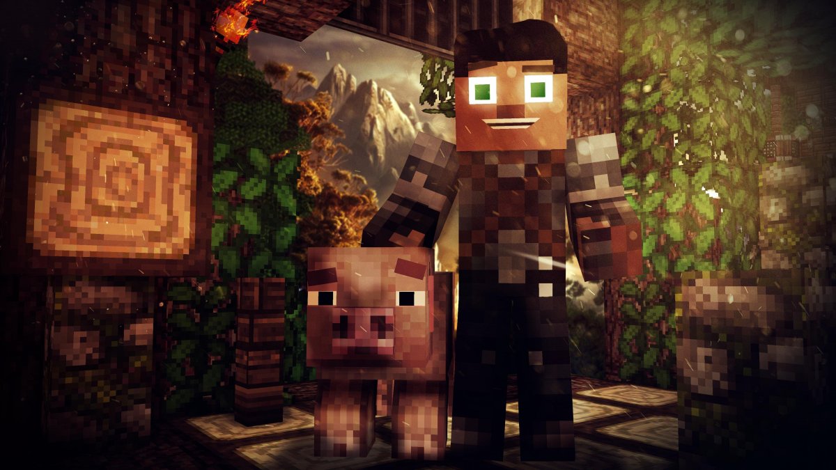 Обои на рабочий стол майнкрафт