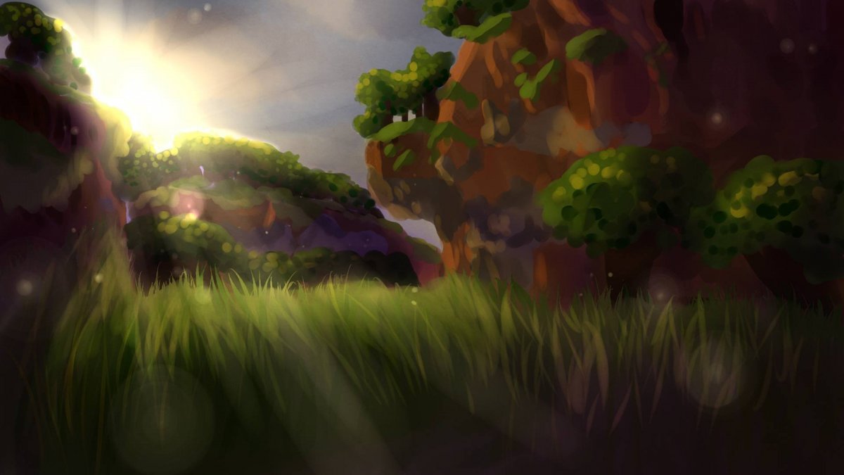 Рисованный фон для шапки