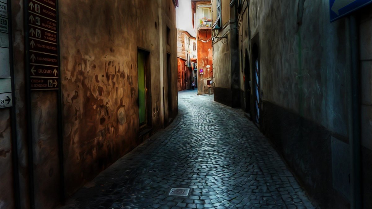 Тёмный переулок гача лайф стена