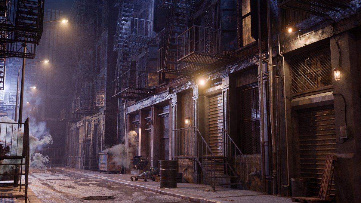 Подворотня Нью Йорка арт