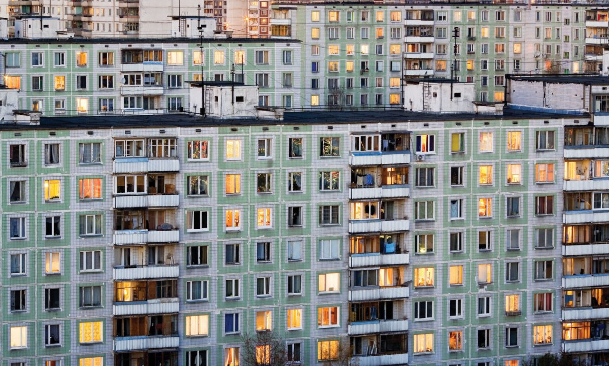 Панельный многоэтажный дом