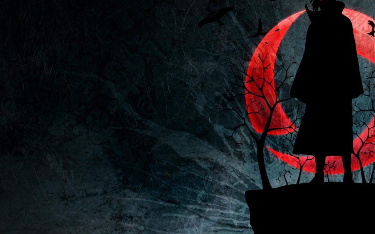 Итачи Учиха с шаринганом