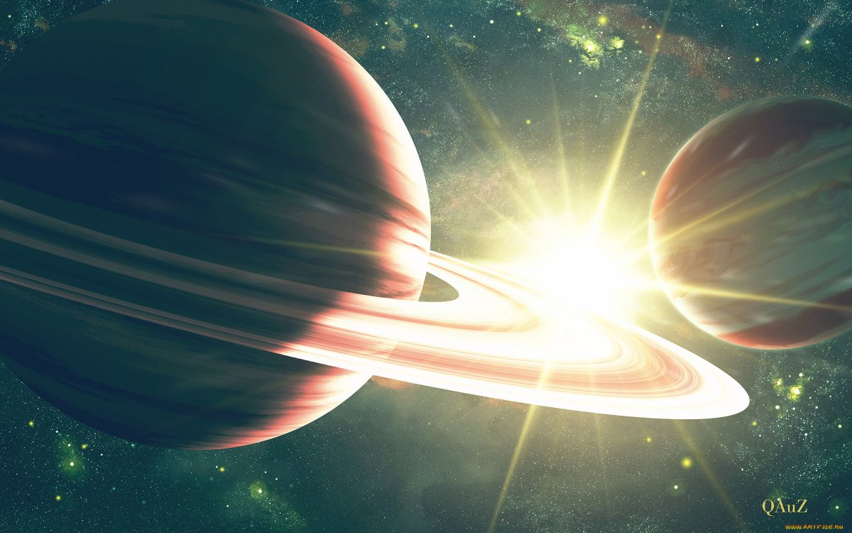 Планеты Юпитер и Сатурн