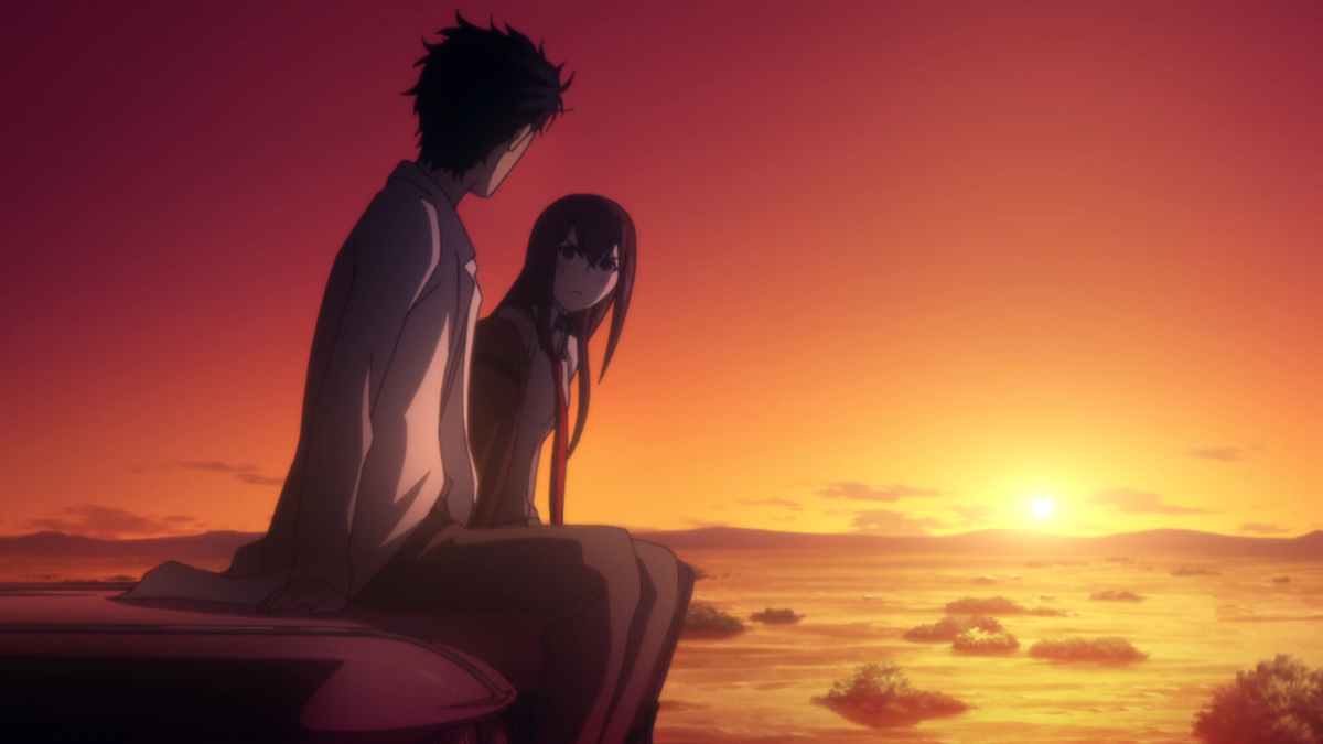 Аниме врата Штейна поцелуй