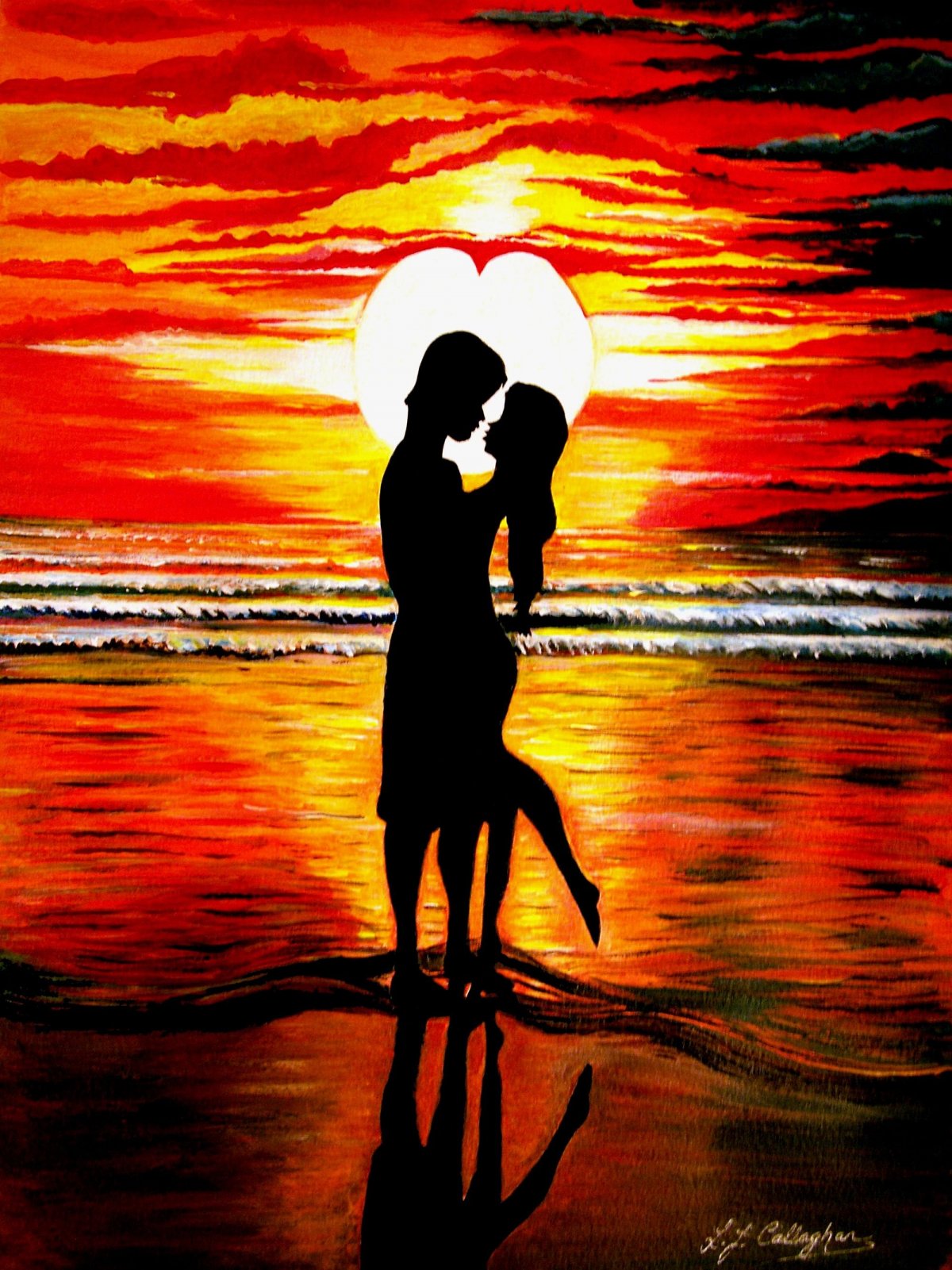 Силуэты влюбленных