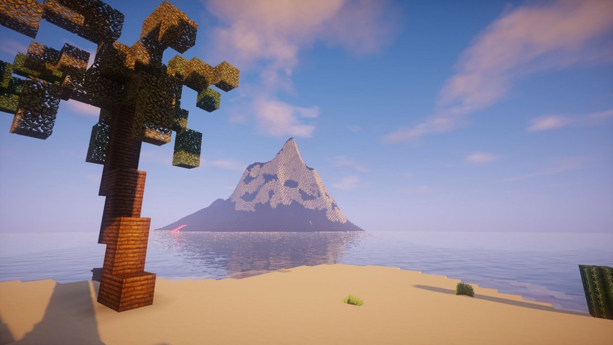 Красивый пейзаж в МАЙНКРАФТЕ