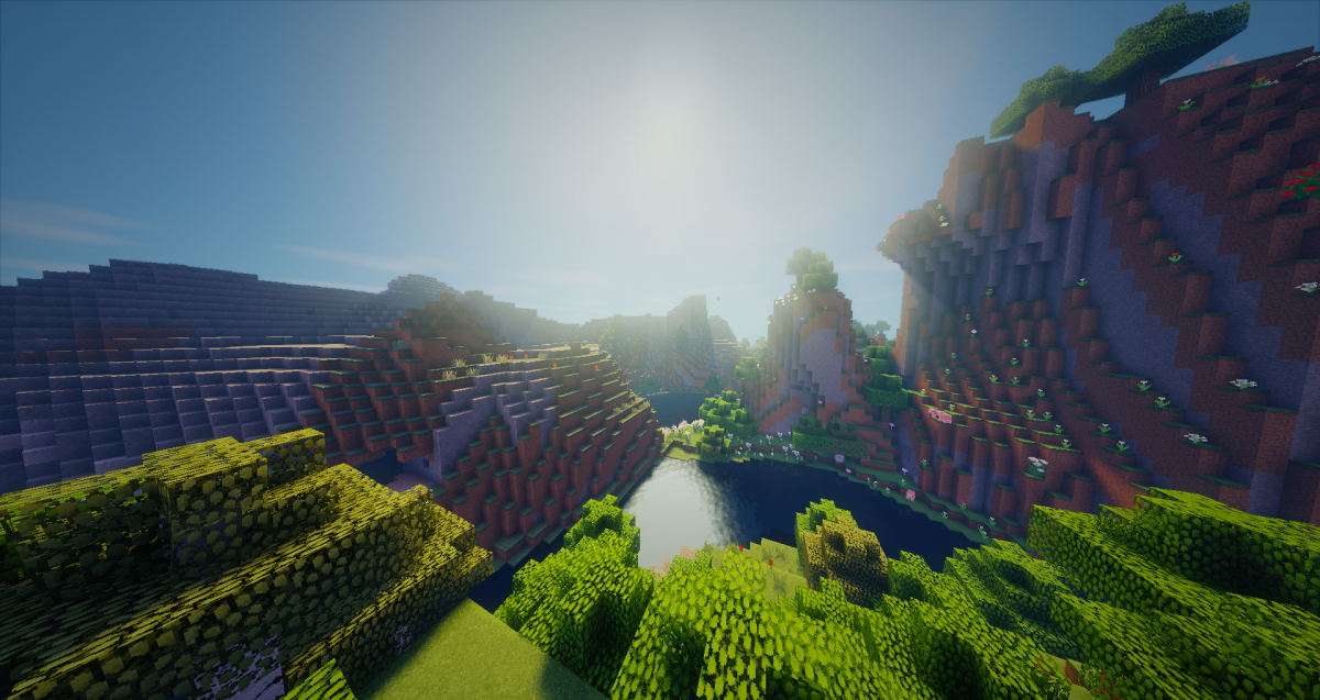 Красивый фон в МАЙНКРАФТЕ