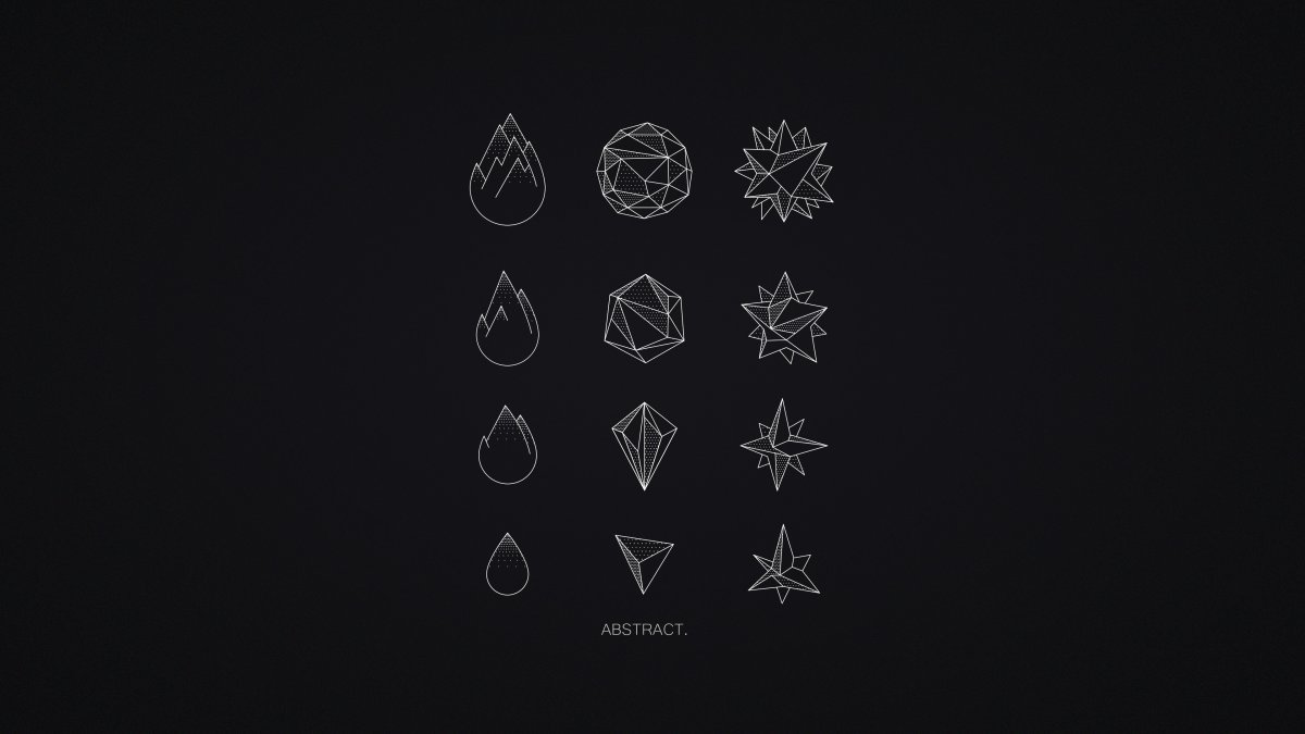 Стильный черный фон