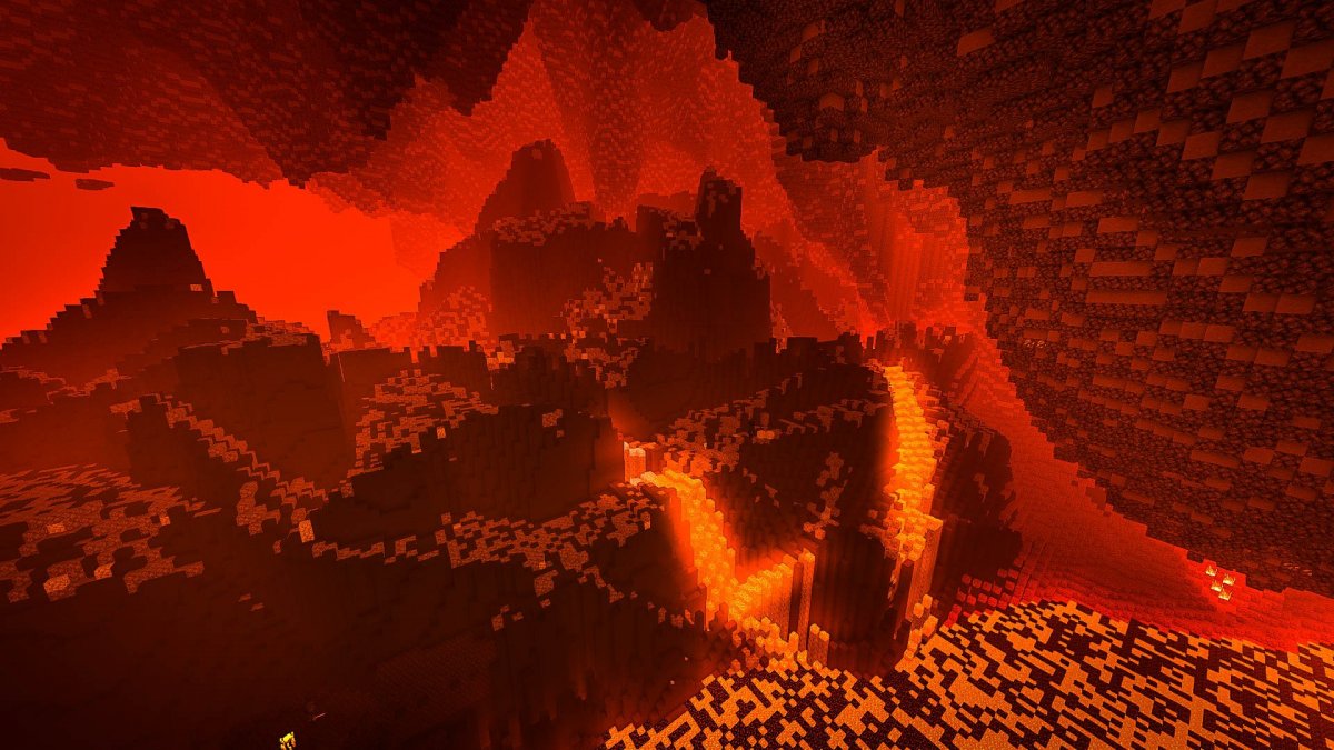 Ад майнкрафт 1.16 с шейдерами