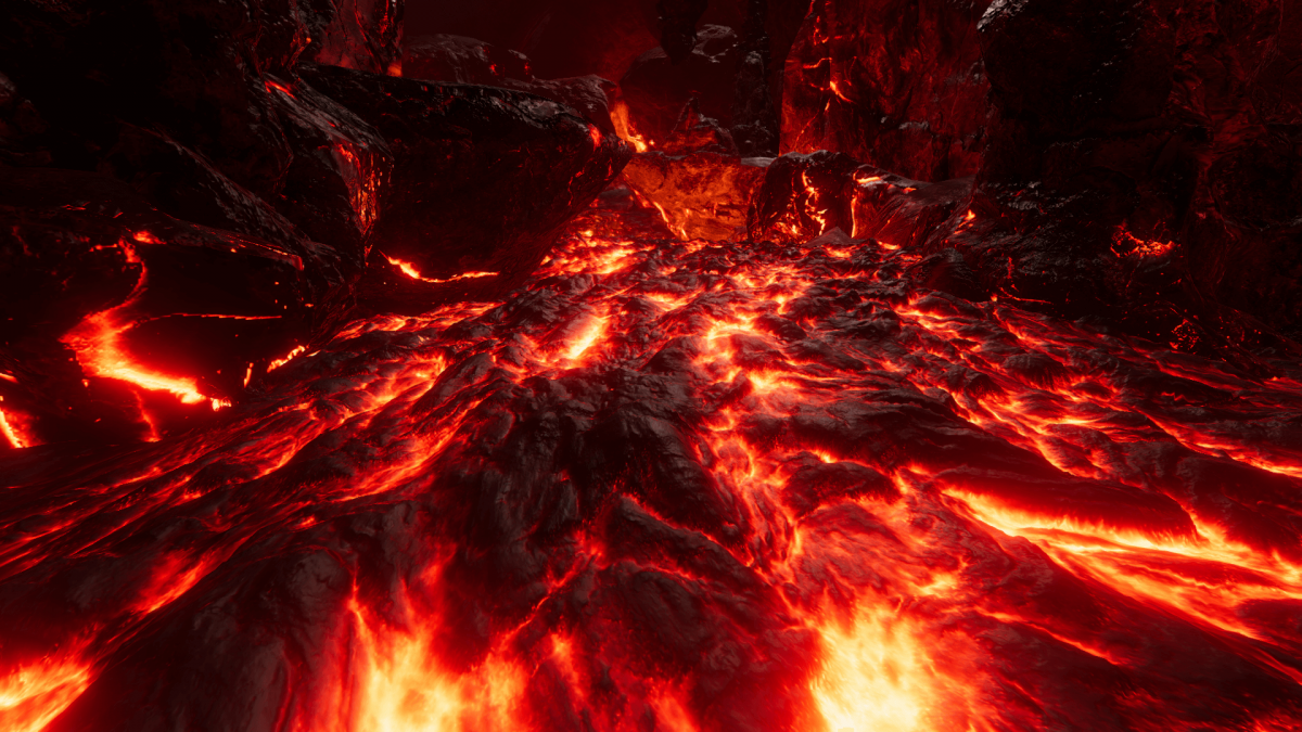 Дум лавовое озеро