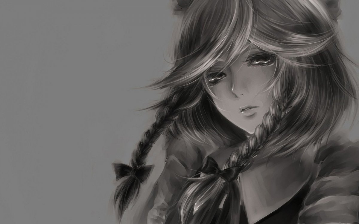 Длинные волосы арт