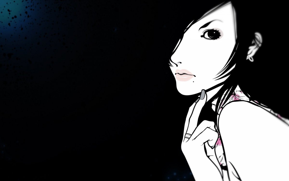 Аниме на черном фоне