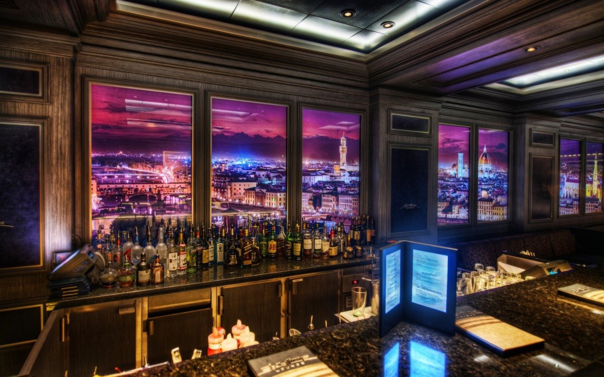 Ресторан в стиле киберпанк