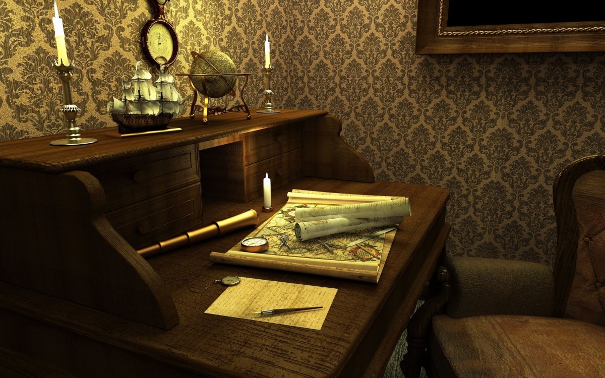 Комната в старинном стиле