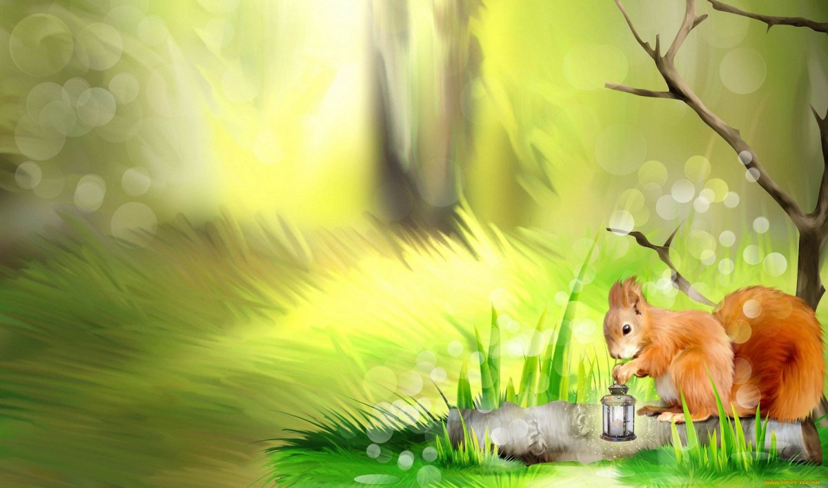 Сказочный лес фон