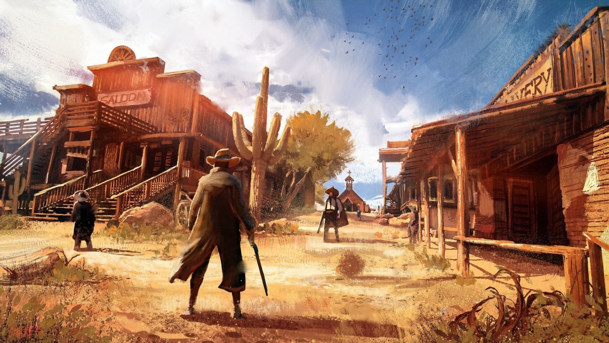 Вестерн Ковбои дикий Запад Салун