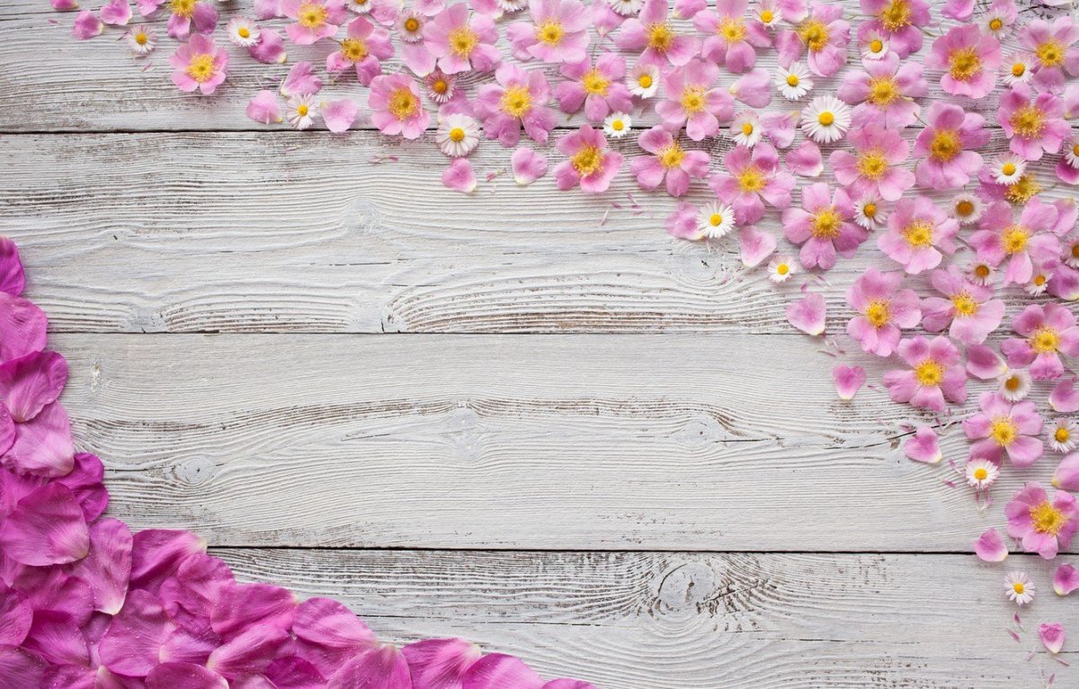 Фотофон дерево с цветами