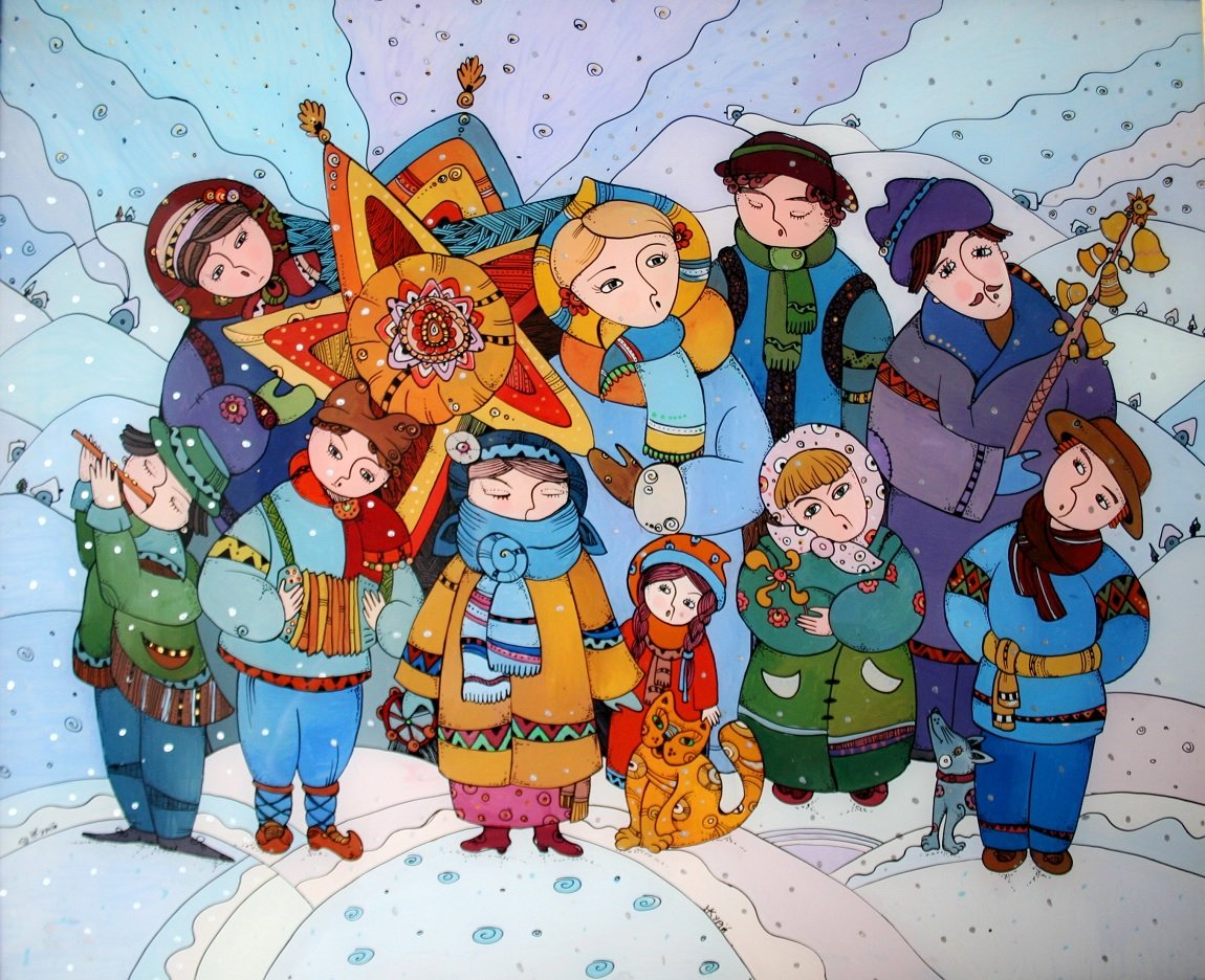 Колядки фон
