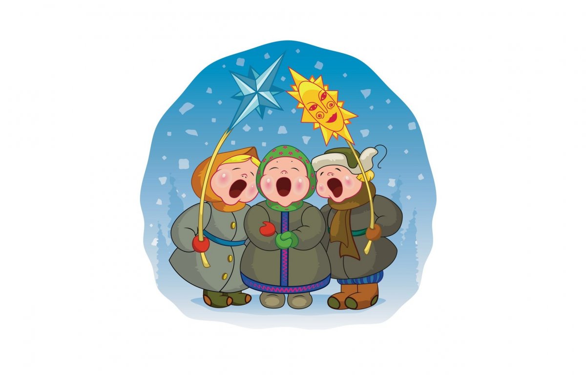 Колядки на прозрачном фоне