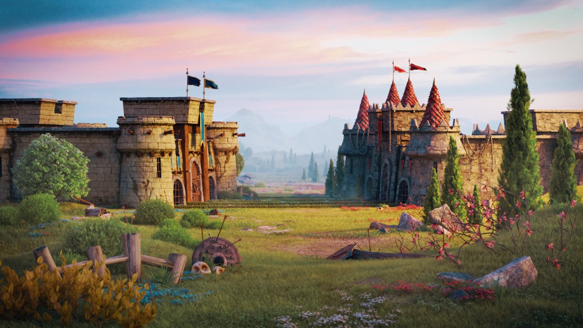 Шрек замок сад короля