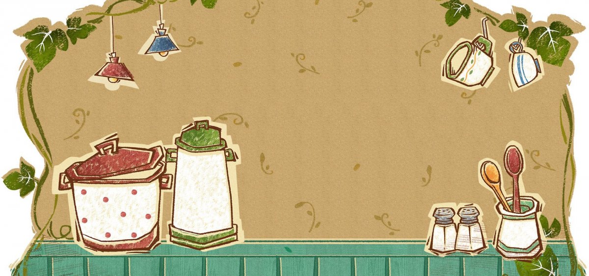 Кулинарные фоны Скрапбукинг