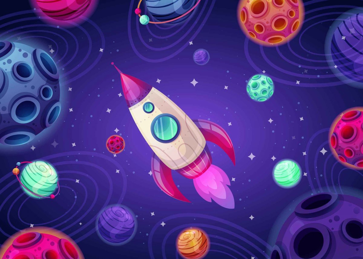 Космос мультяшный