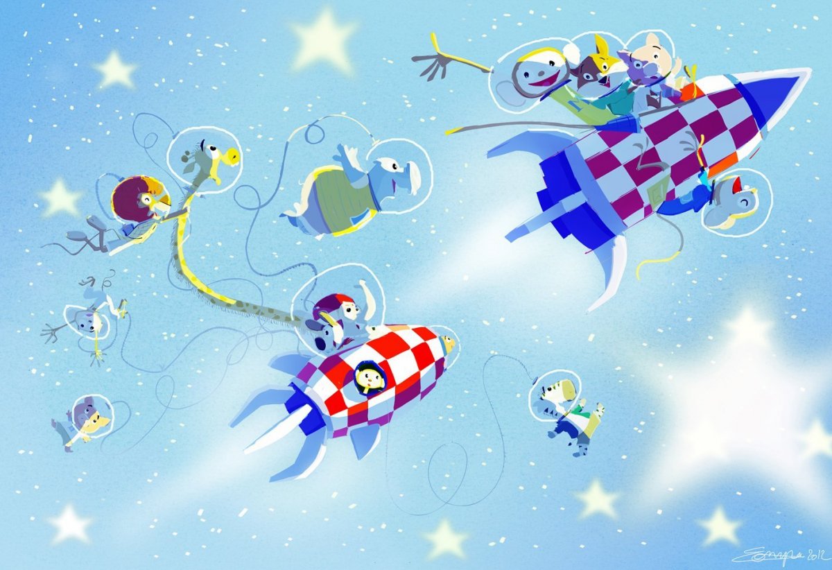 Баннер космос для детей