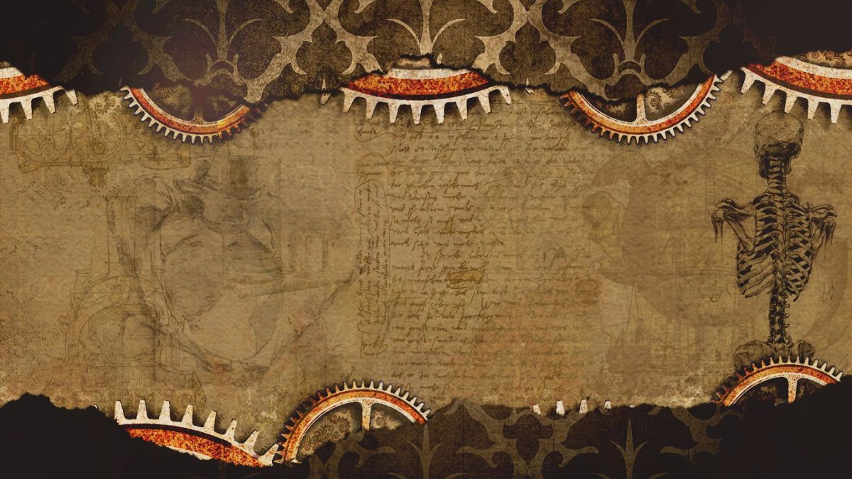 Фон в стиле стимпанк