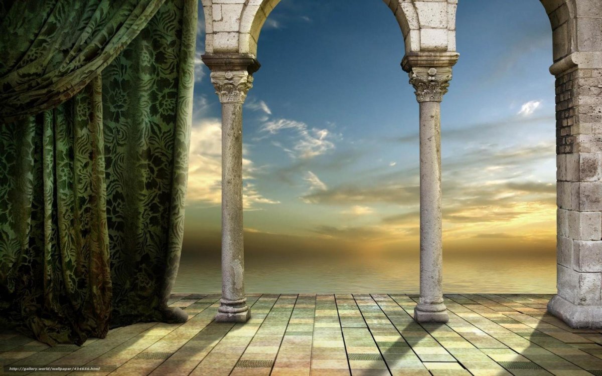 Арка Греция с колоннами