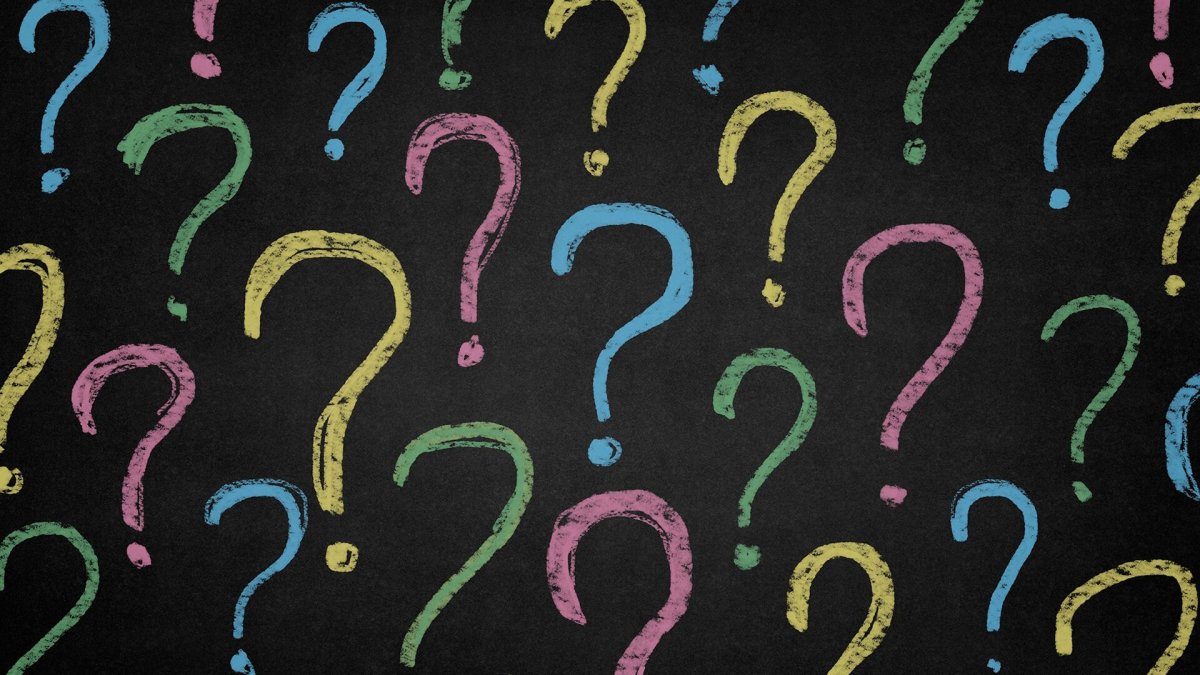 Много знаков вопроса