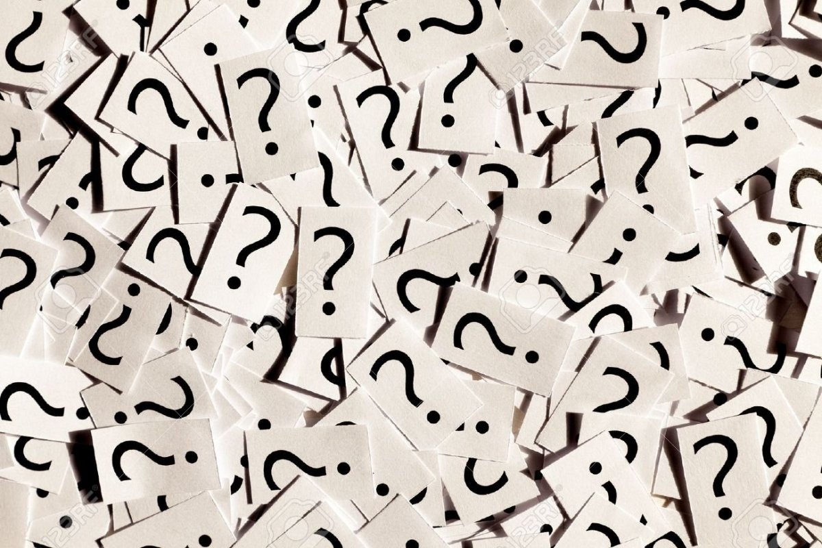 Куча вопросительных знаков