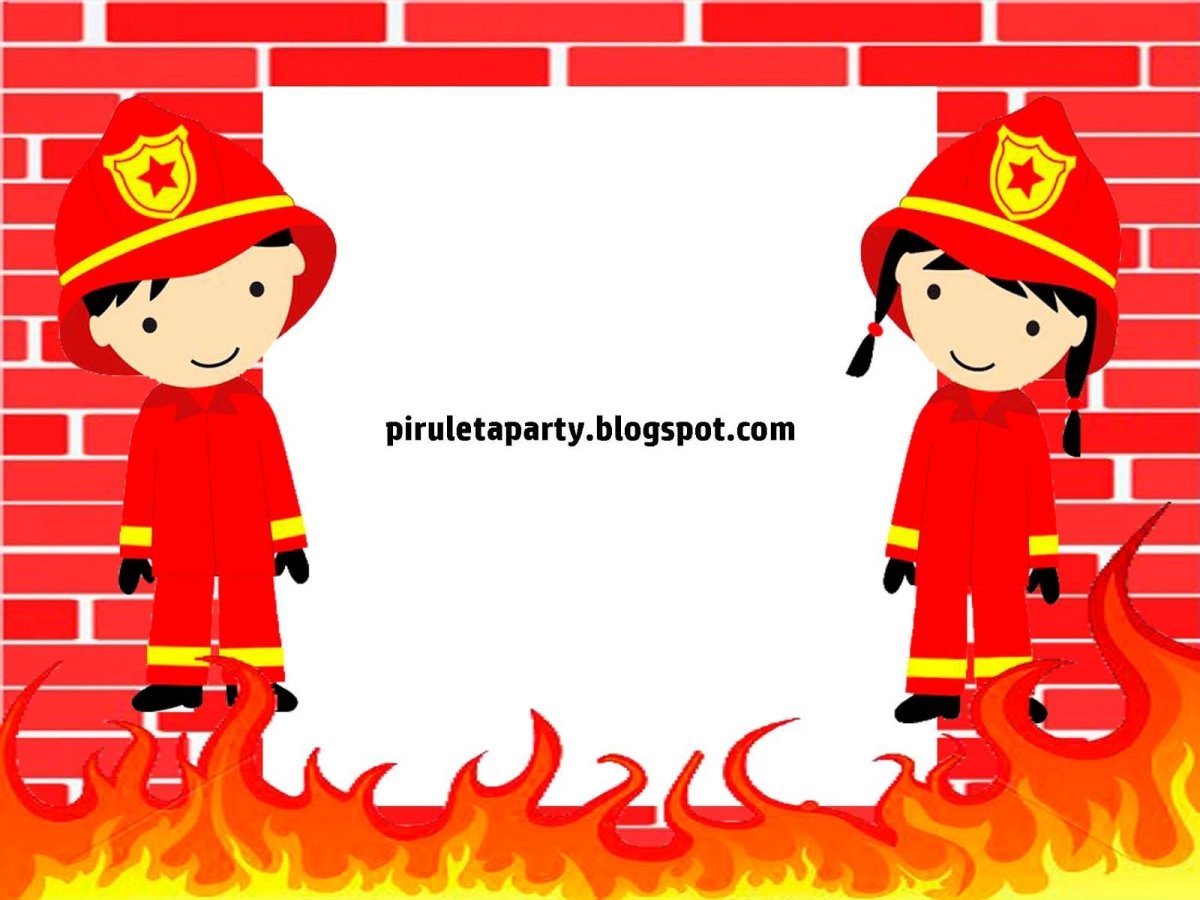 Рамка пожарные для детей
