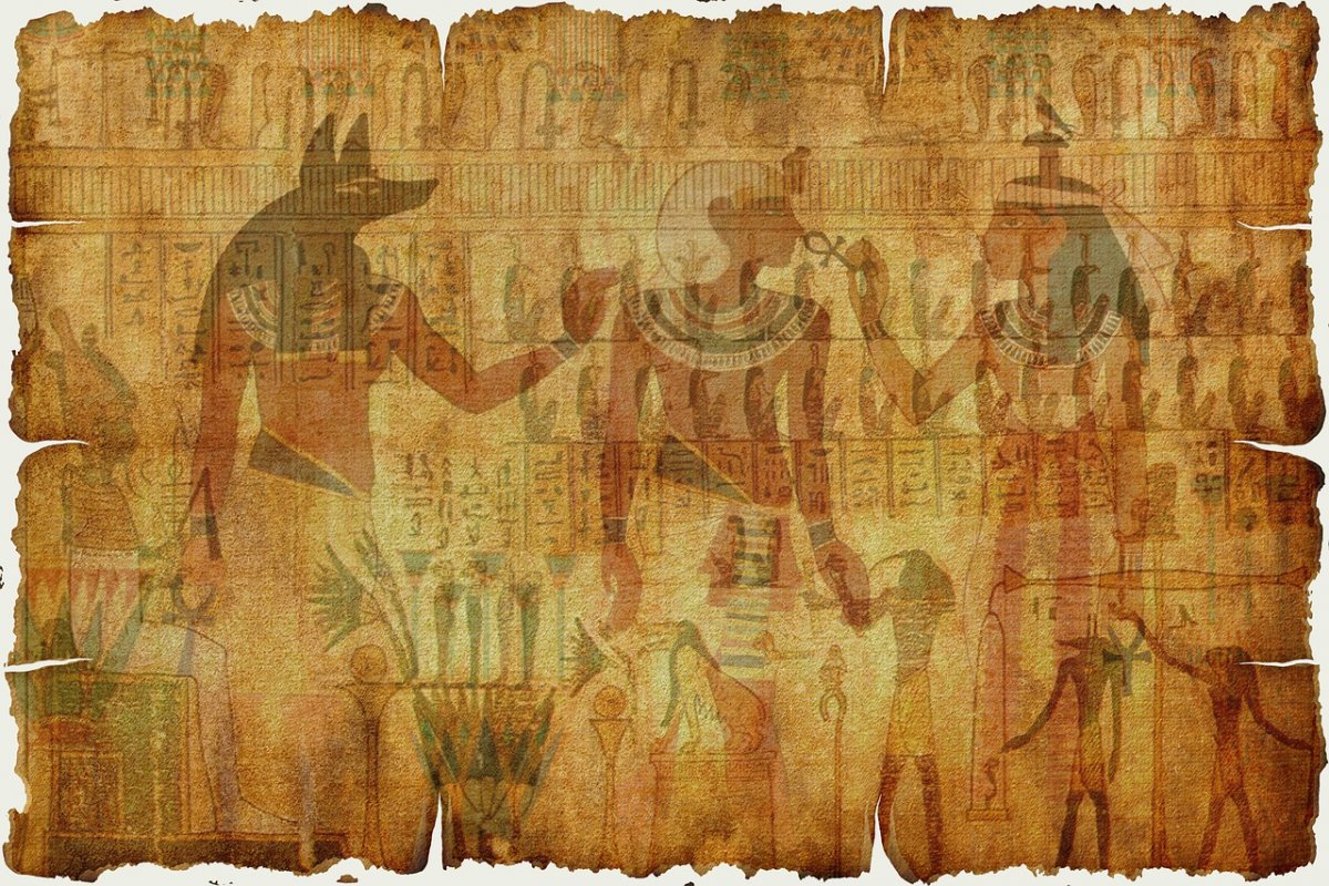 Пергаментный свиток древнего Египта