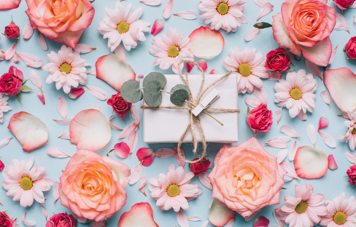 Стильный цветочный фон