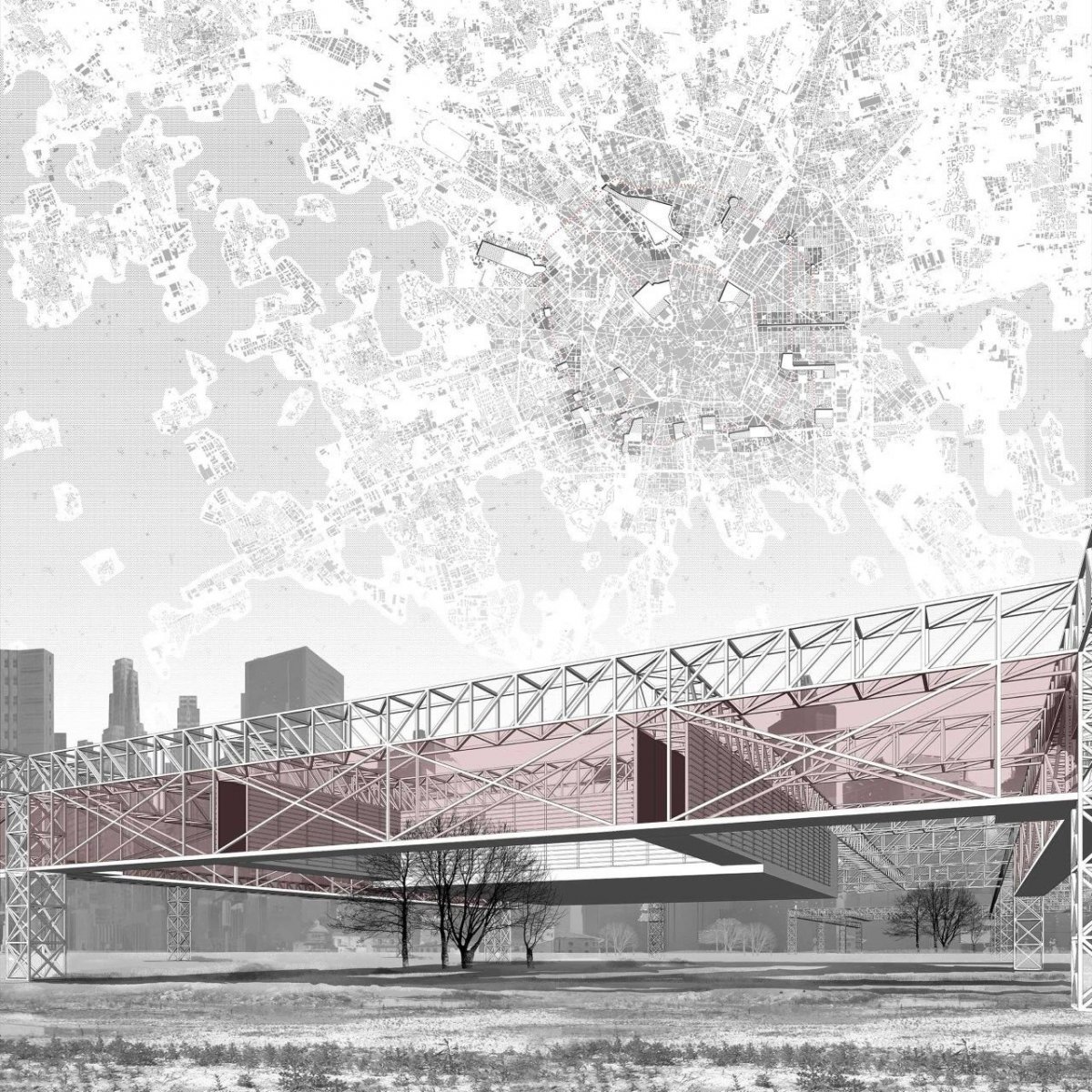 Подложка для архитектурного проекта