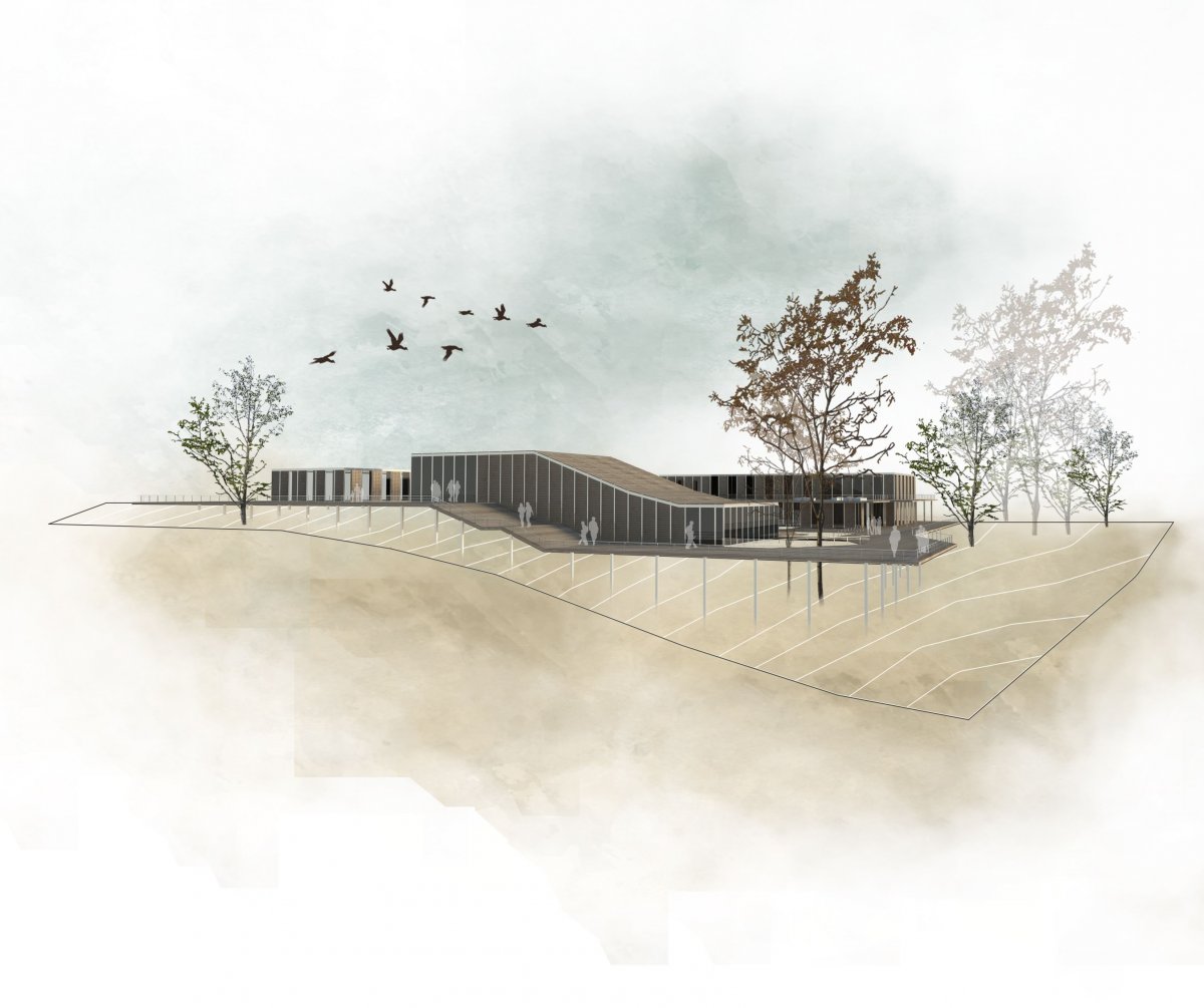 Пейзаж для архитектурной подачи