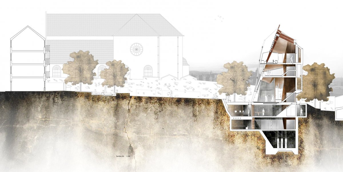 Архитектурный разрез подача