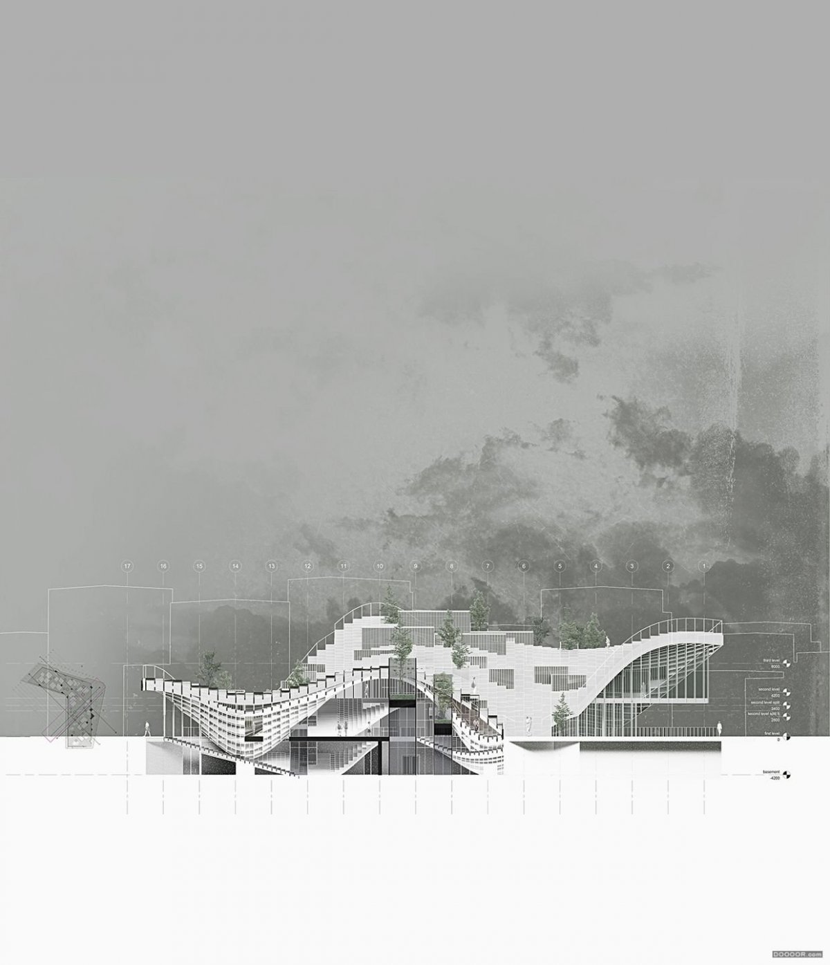 Подложка для подачи архитектурного проекта